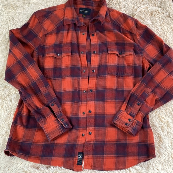Flannel by Lucky Brand. Large. EUC - Picture 2 of 8